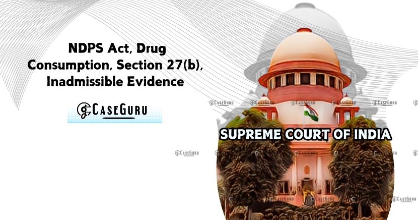 Supreme Court Acquits Accused in Drug Consumption Case Due to Lack of Evidence