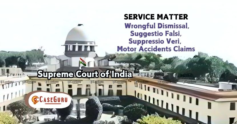 Supreme Court In A Service Appeal Modified The Quantum Of Back Wages Award in Wrongful Dismissal