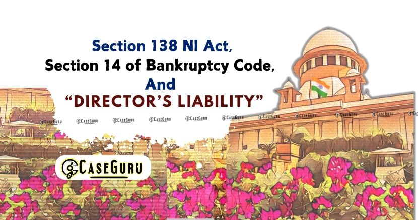 SC Quashes NI Act Case Against Director Due to Insolvency and Bankruptcy Code Moratorium