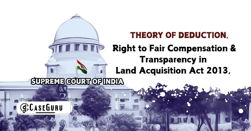 Theory of Deduction Not Applicable to Highest Stamp Act Value Under 2013 Act