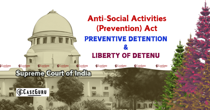 Supreme Court Quashes Preventive Detention Order Citing Lack of Public Order Threat and Failure to Seek Bail Cancellation
