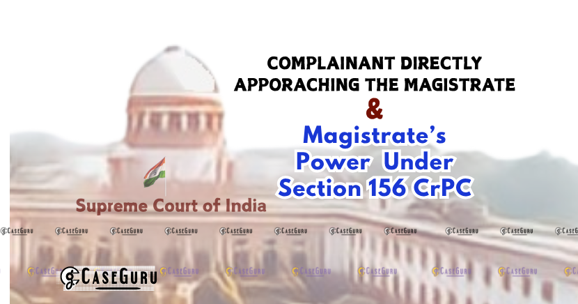 Supreme Court On Quashing Powers of High Court and Section 156(3) CrPC