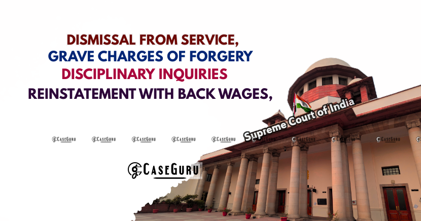 Allegation of Fabricated Medical Certificate Not Proved Without Expert Evidence: Supreme Court