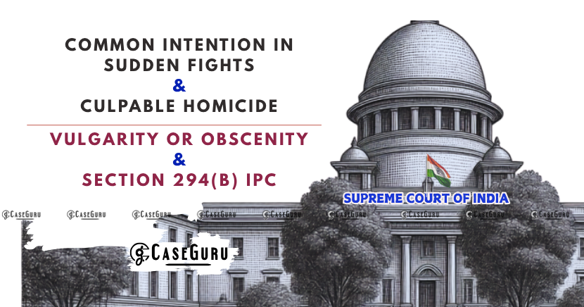 Supreme Court Clarifies Vulgarity or Obscenity in Section 294(b) IPC