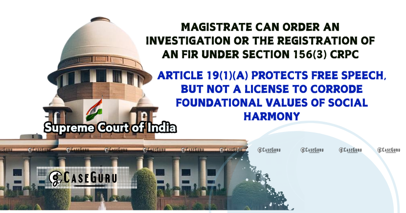 SC Rules On Separation of Powers and Magistrate's Powers Under Section 156(3).